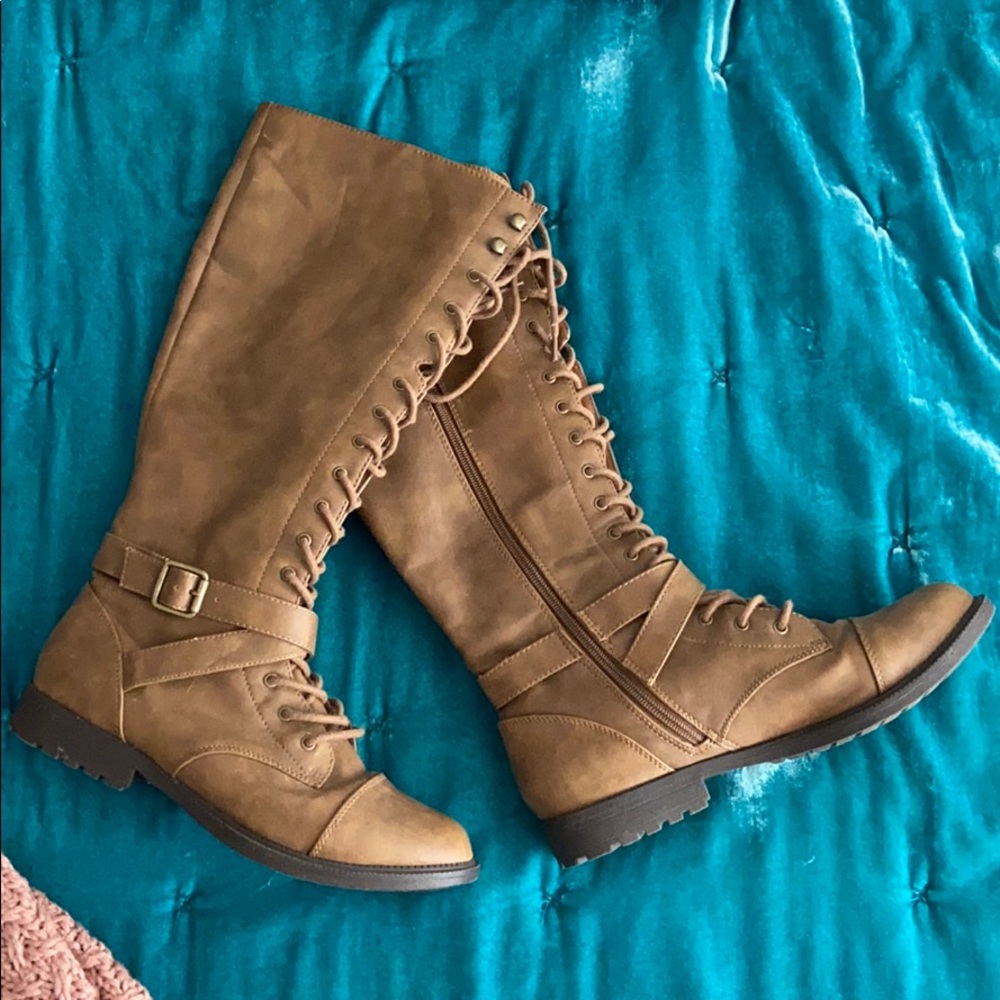 tall lace up boots